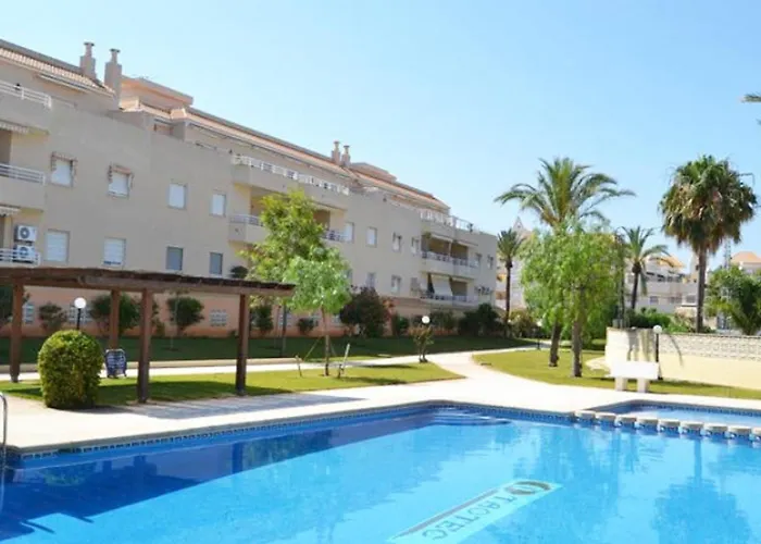 De 3 A 100m De La Playa De Con Terraza Y Piscina - Es-373-28 德尼亚