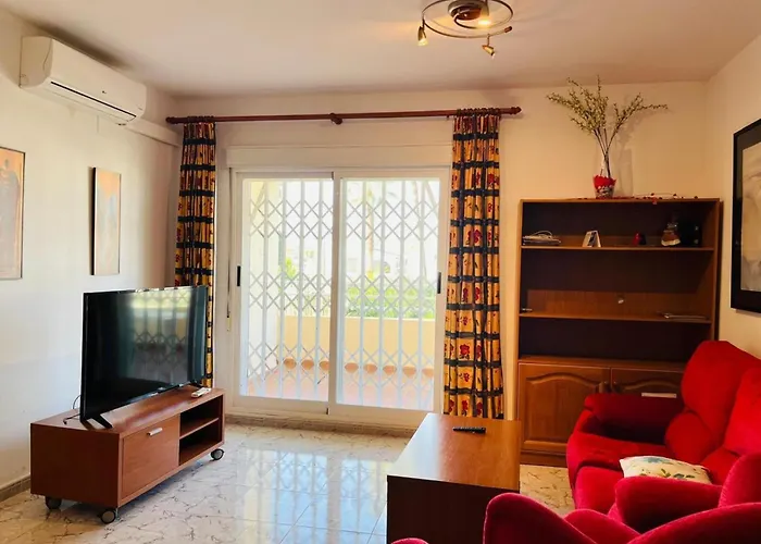 De 3 A 100m De La Playa De Con Terraza Y Piscina - Es-373-28 公寓 *